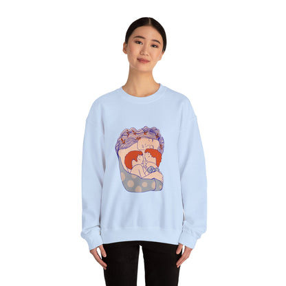 Red-Haired Love: A Tribute to the Bibas Family Crewneck Sweatshirt