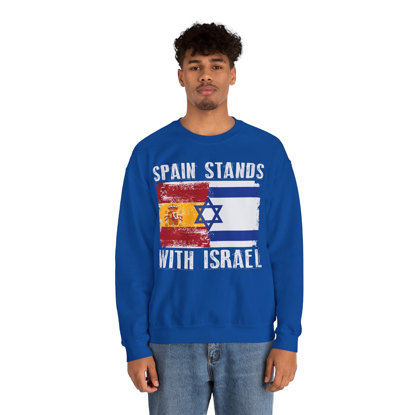 Spain Stands With Israel Crewneck Sweatshirt