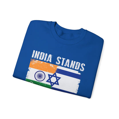 India Stands With Israel Crewneck Sweatshirt