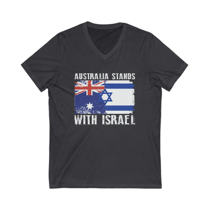 Australia Stands With Israel V-Neck Tee