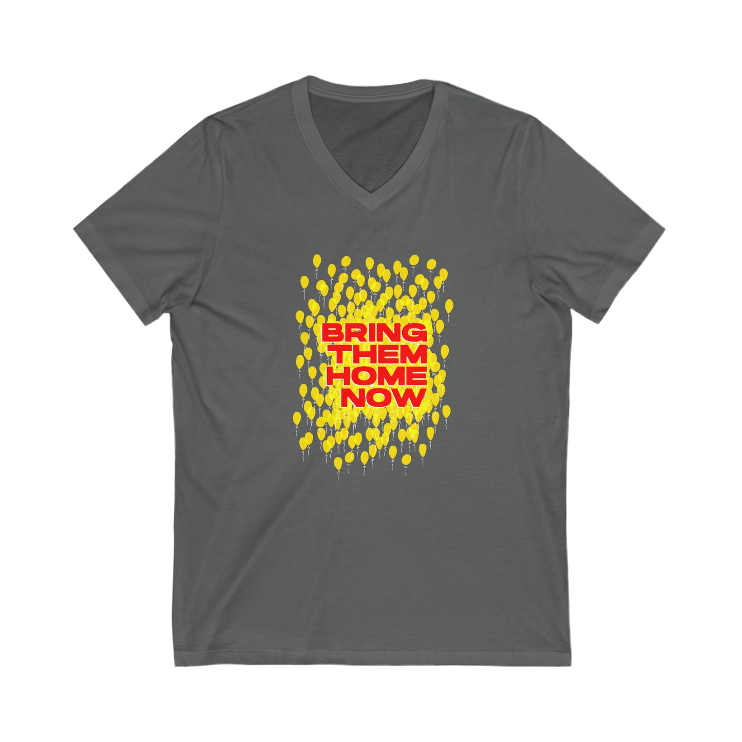 "Yellow Ribbon of Hope" V-Neck Tee - Unite for Their Safe Return