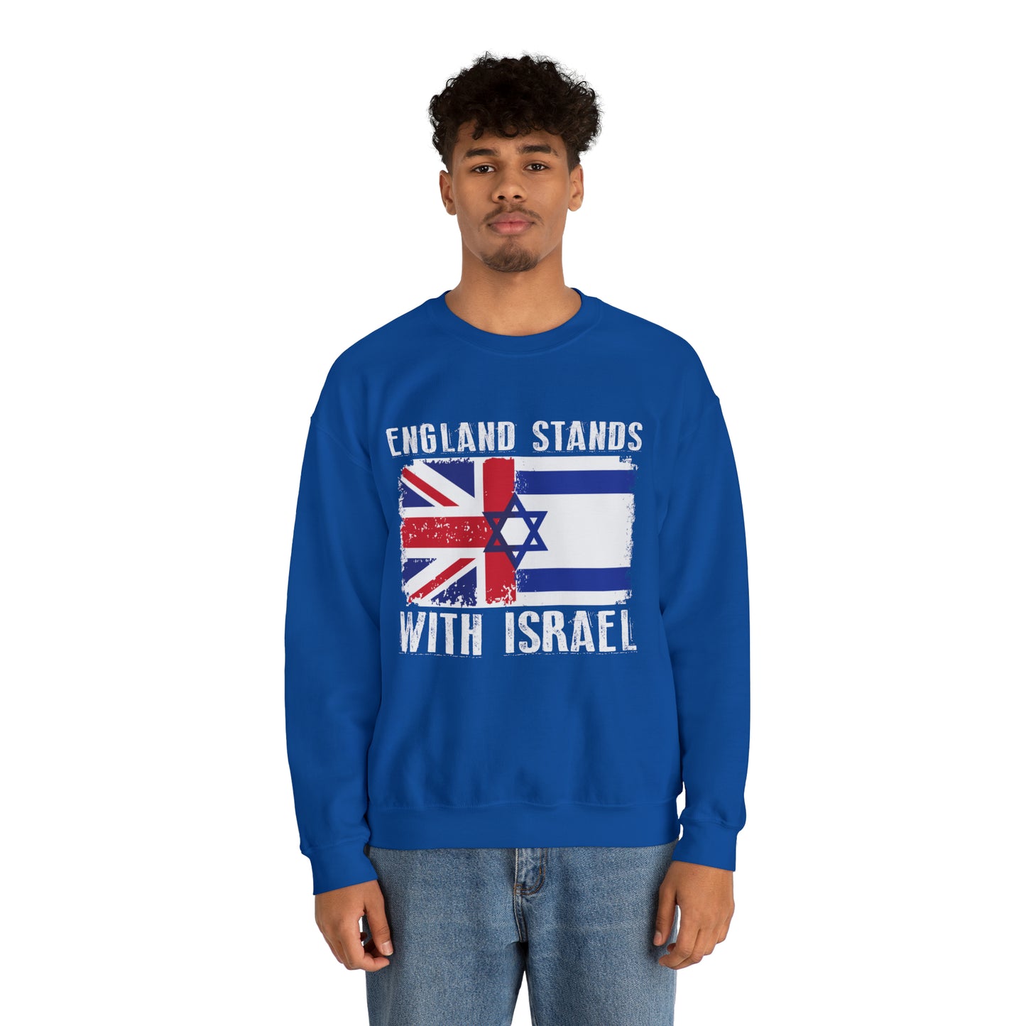 England Stands With Israel Crewneck Sweatshirt