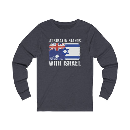 Australia Stands With Israel Long Sleeve Tee