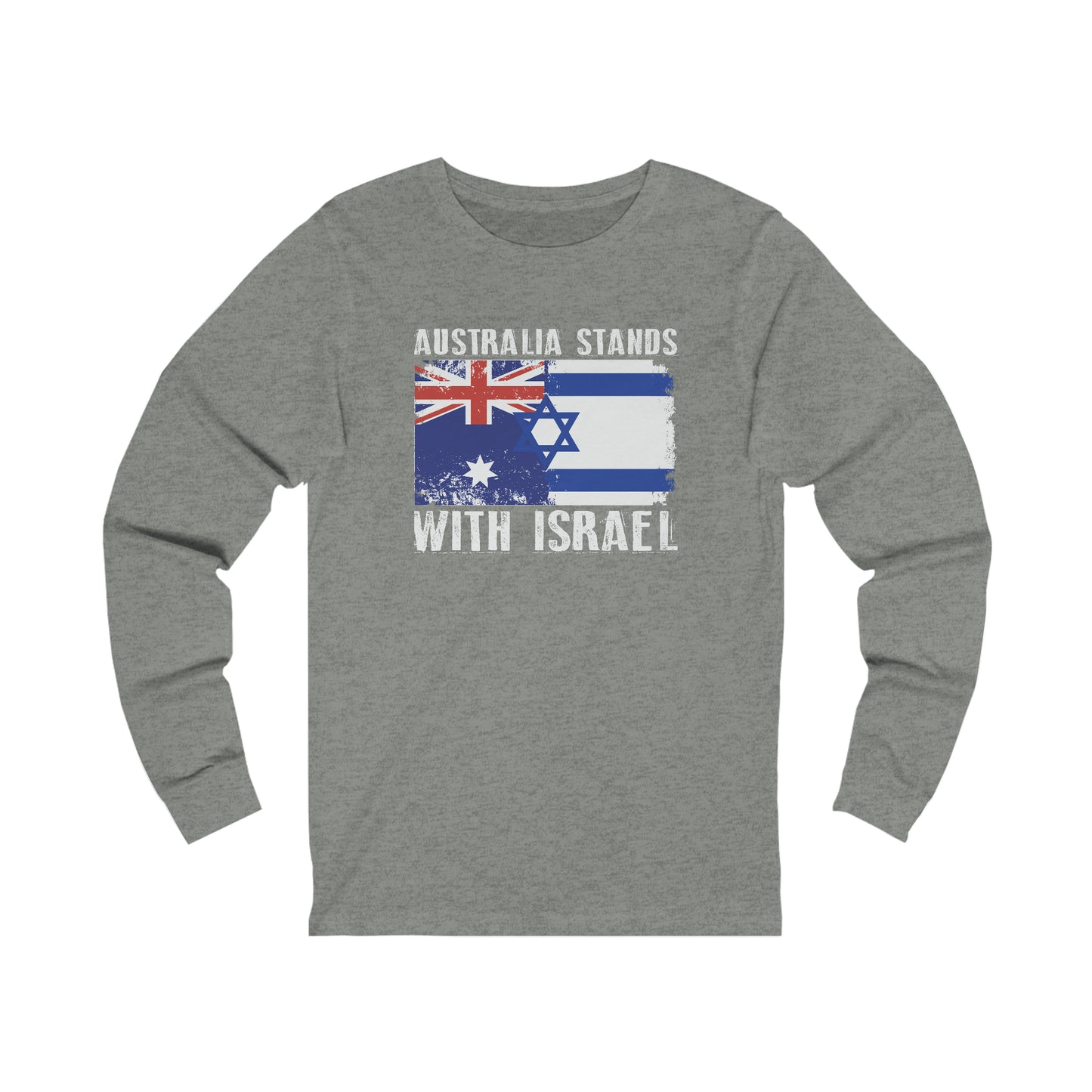 Australia Stands With Israel Long Sleeve Tee