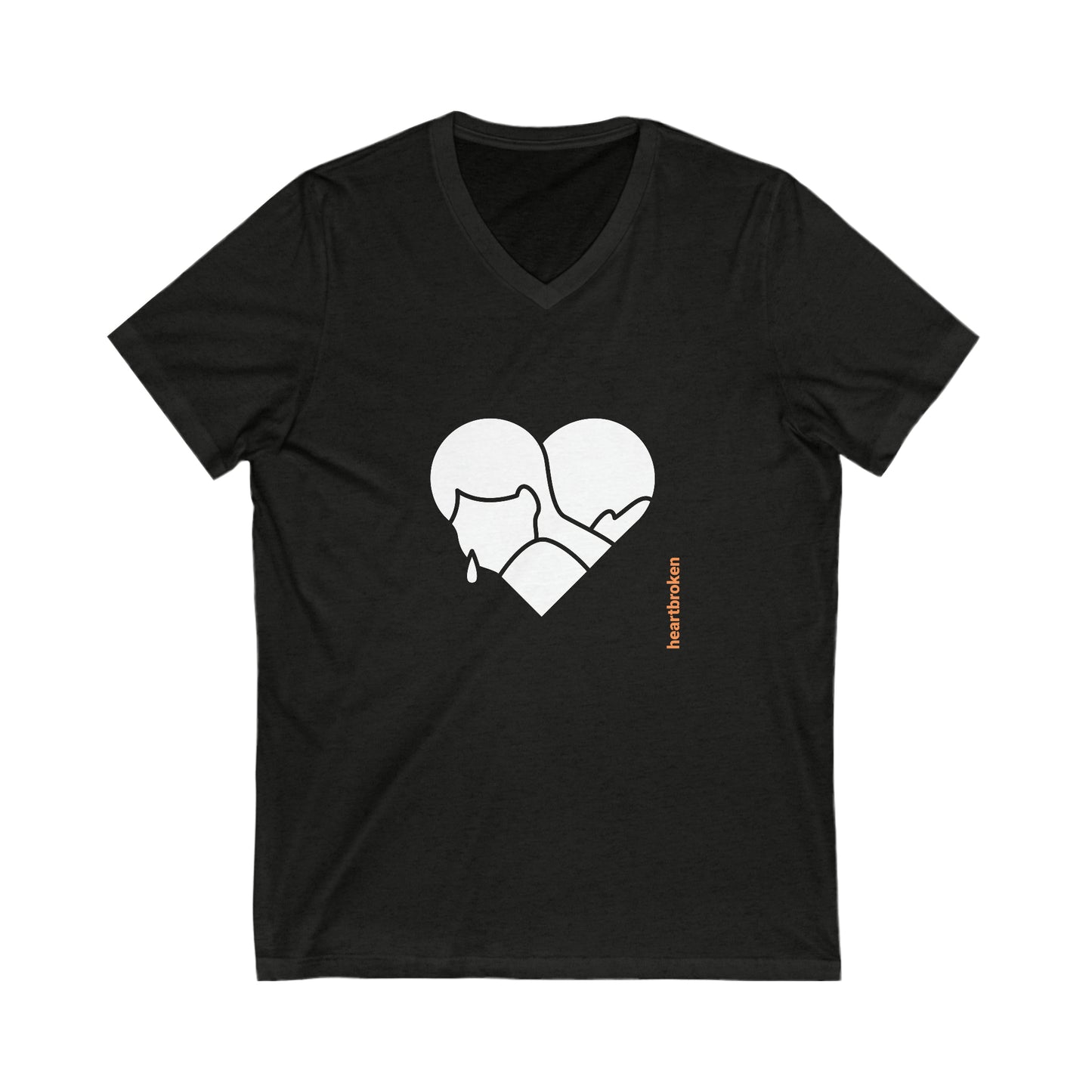 Heart Broken V-Neck Tee