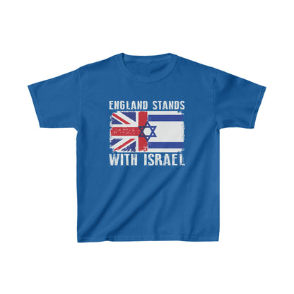 England Stands With Israel Kids T-Shirt