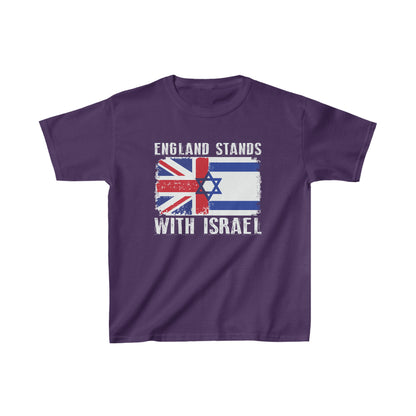 England Stands With Israel Kids T-Shirt