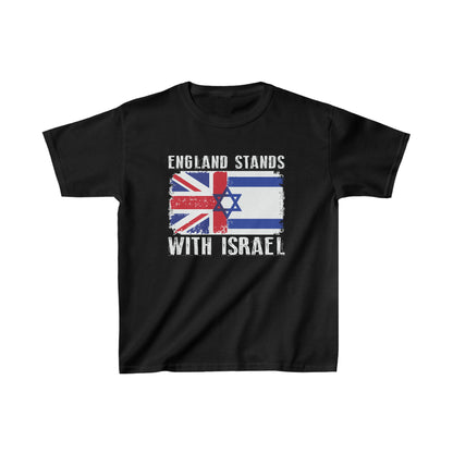 England Stands With Israel Kids T-Shirt