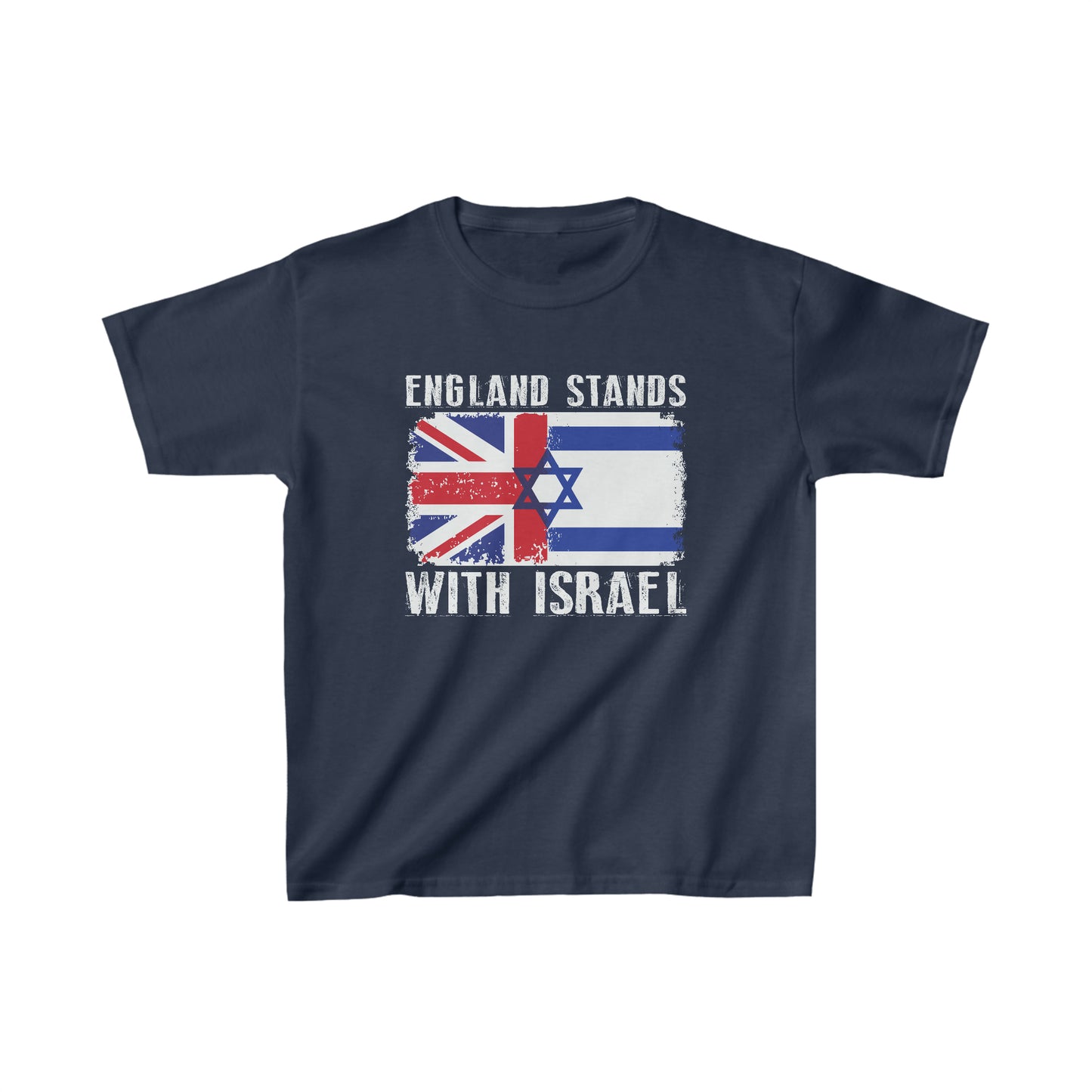 England Stands With Israel Kids T-Shirt