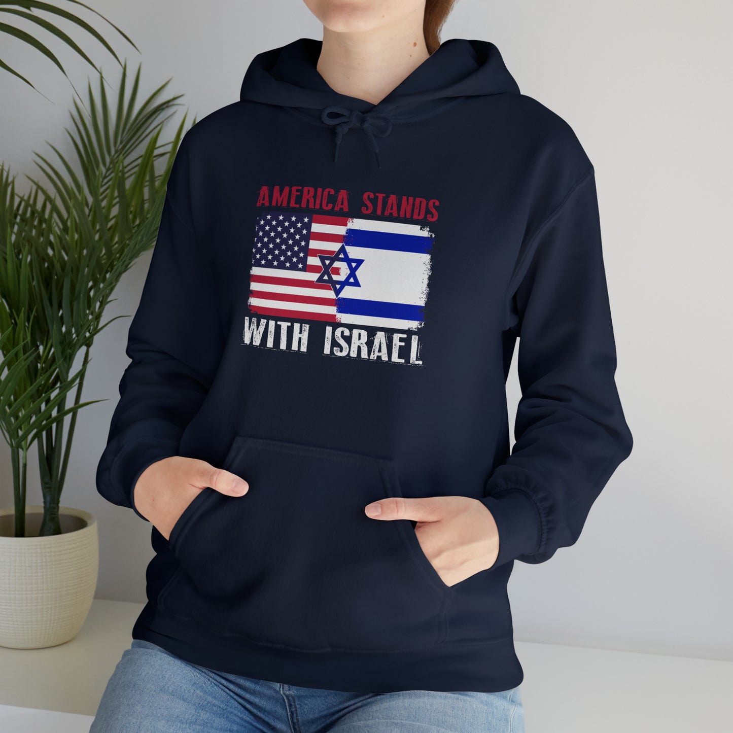 America Stands With Israel Hoodie Sweatshirt