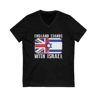 England Stands With Israel V-Neck Tee