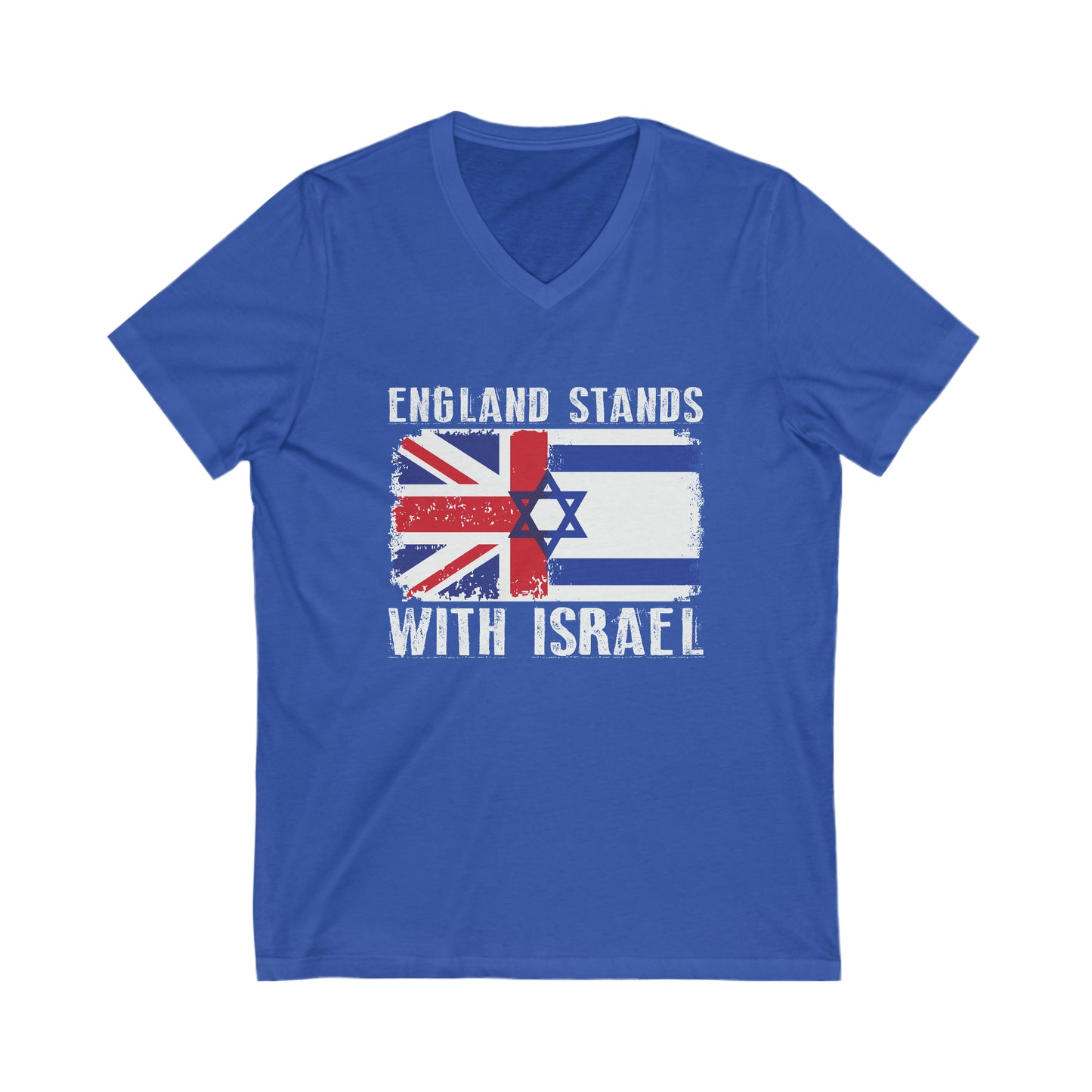 England Stands With Israel V-Neck Tee