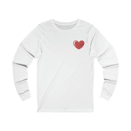 Heart With Band-Aid Long Sleeve Tee