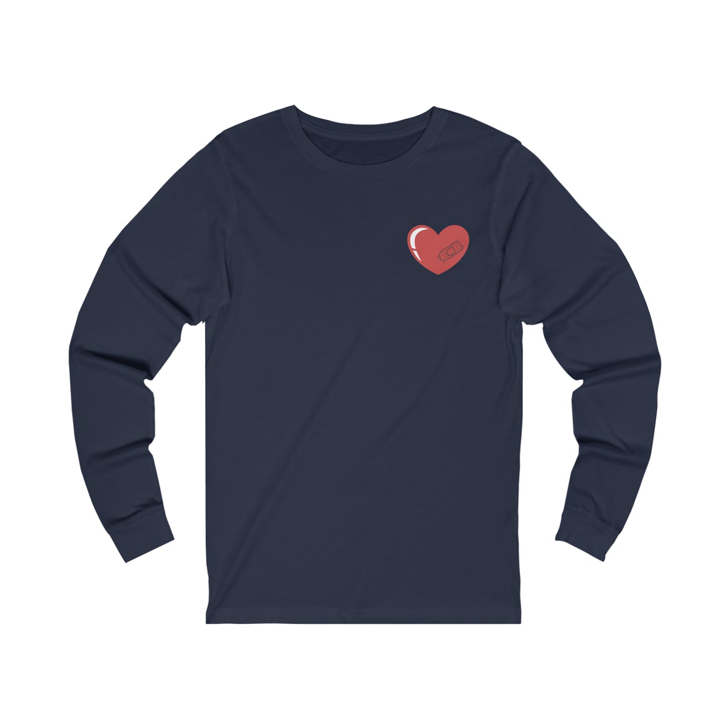 Heart With Band-Aid Long Sleeve Tee