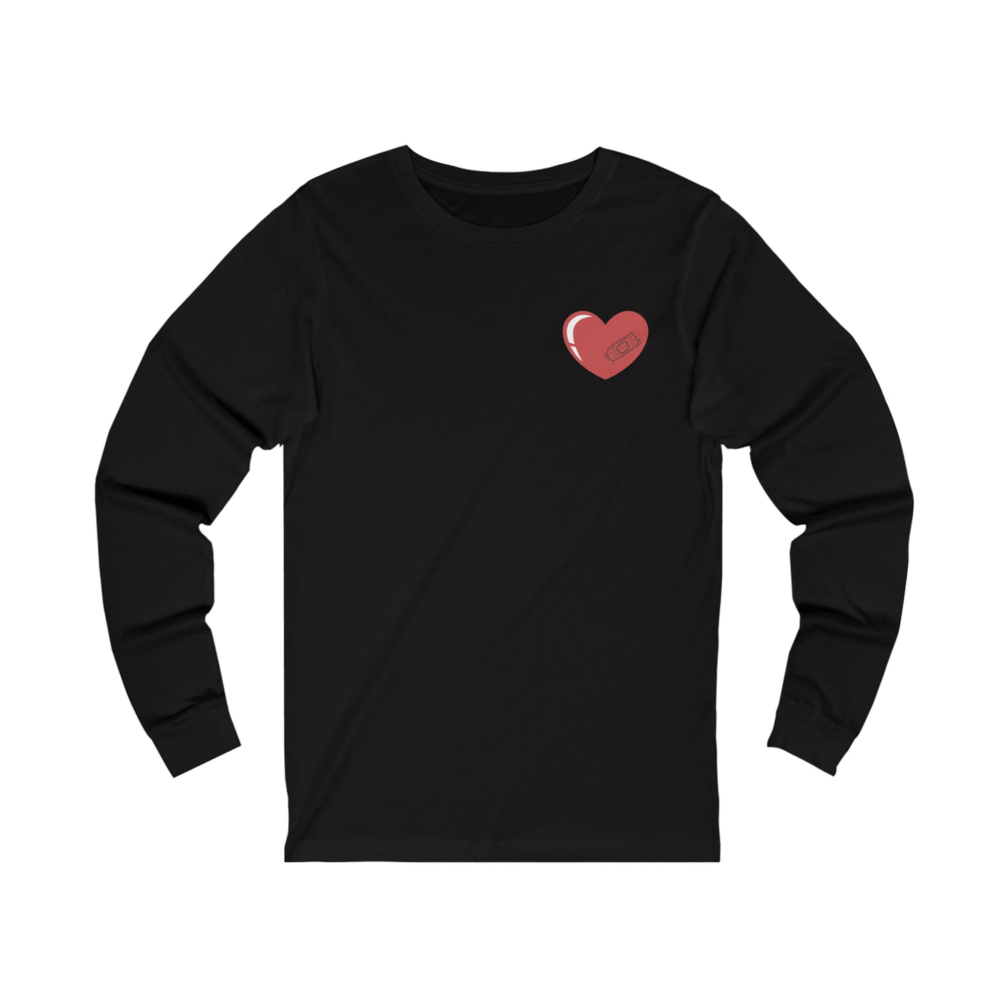 Heart With Band-Aid Long Sleeve Tee