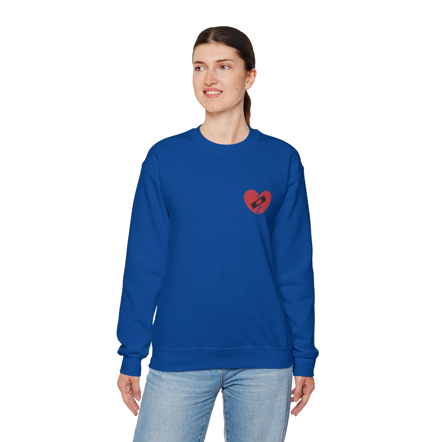 Broken Heart Band-Aid Sweatshirt