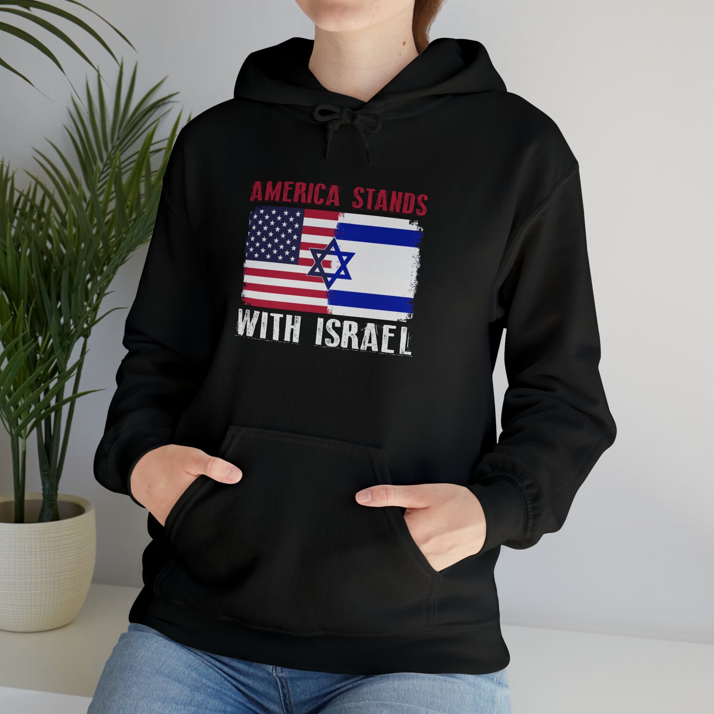 America Stands With Israel Hoodie Sweatshirt