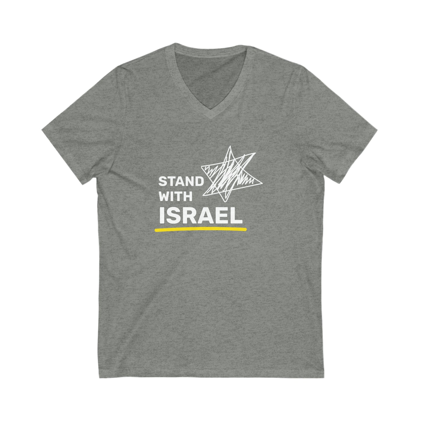 Stand With Israel V-Neck Tee