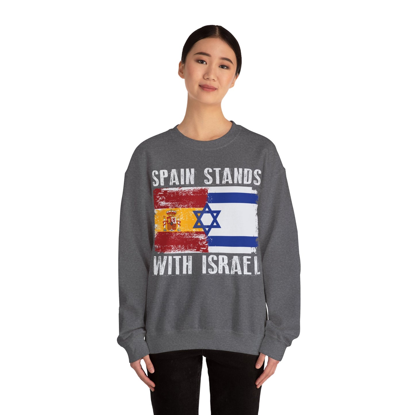 Spain Stands With Israel Crewneck Sweatshirt