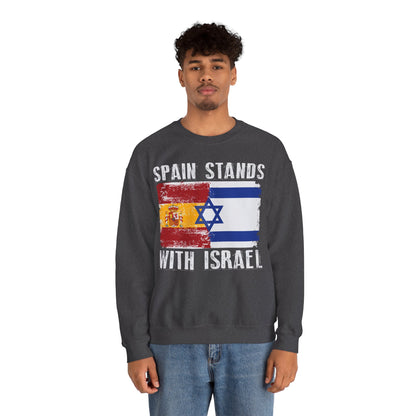 Spain Stands With Israel Crewneck Sweatshirt