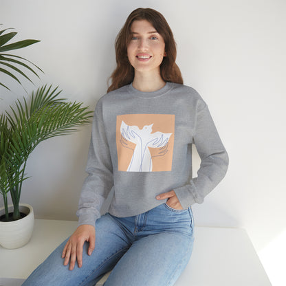 Wings of Harmony Sweatshirt - A Symbol of Peace and Hope