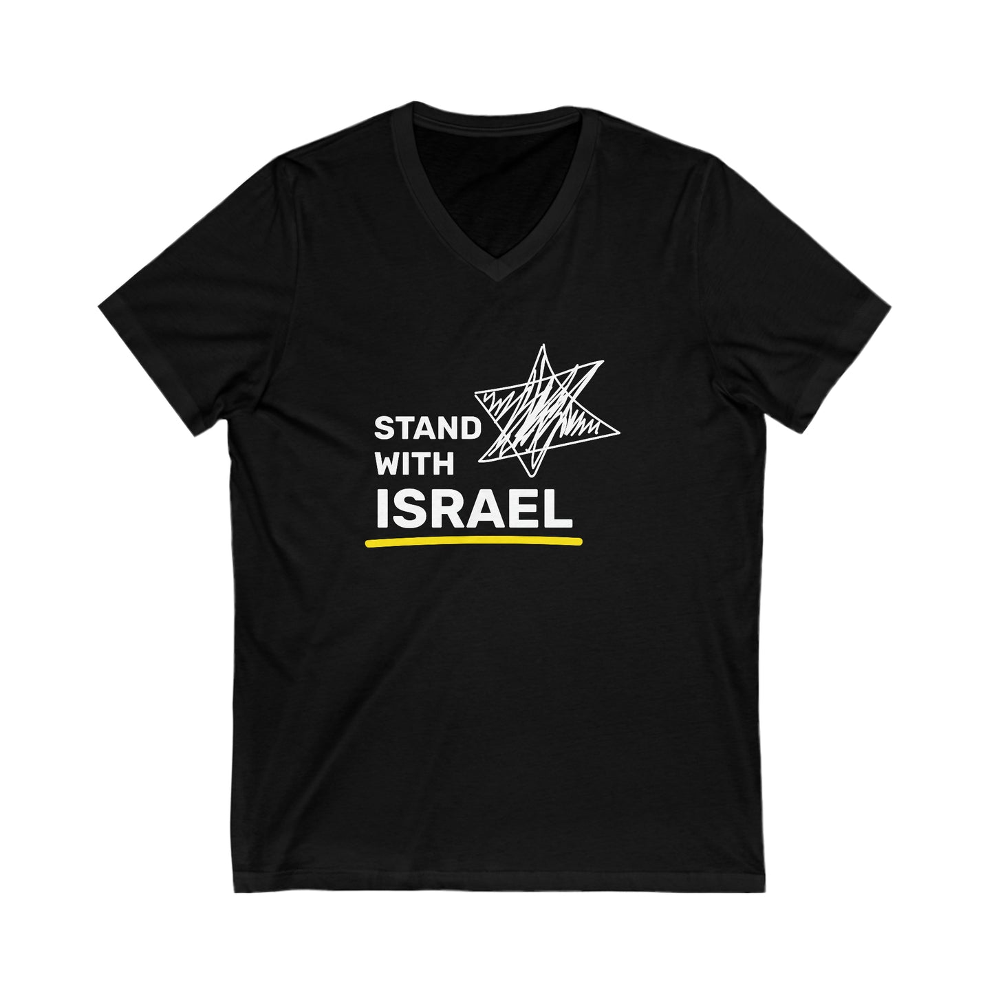 Stand With Israel V-Neck Tee