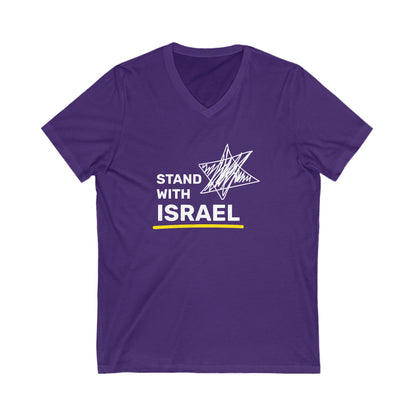 Stand With Israel V-Neck Tee