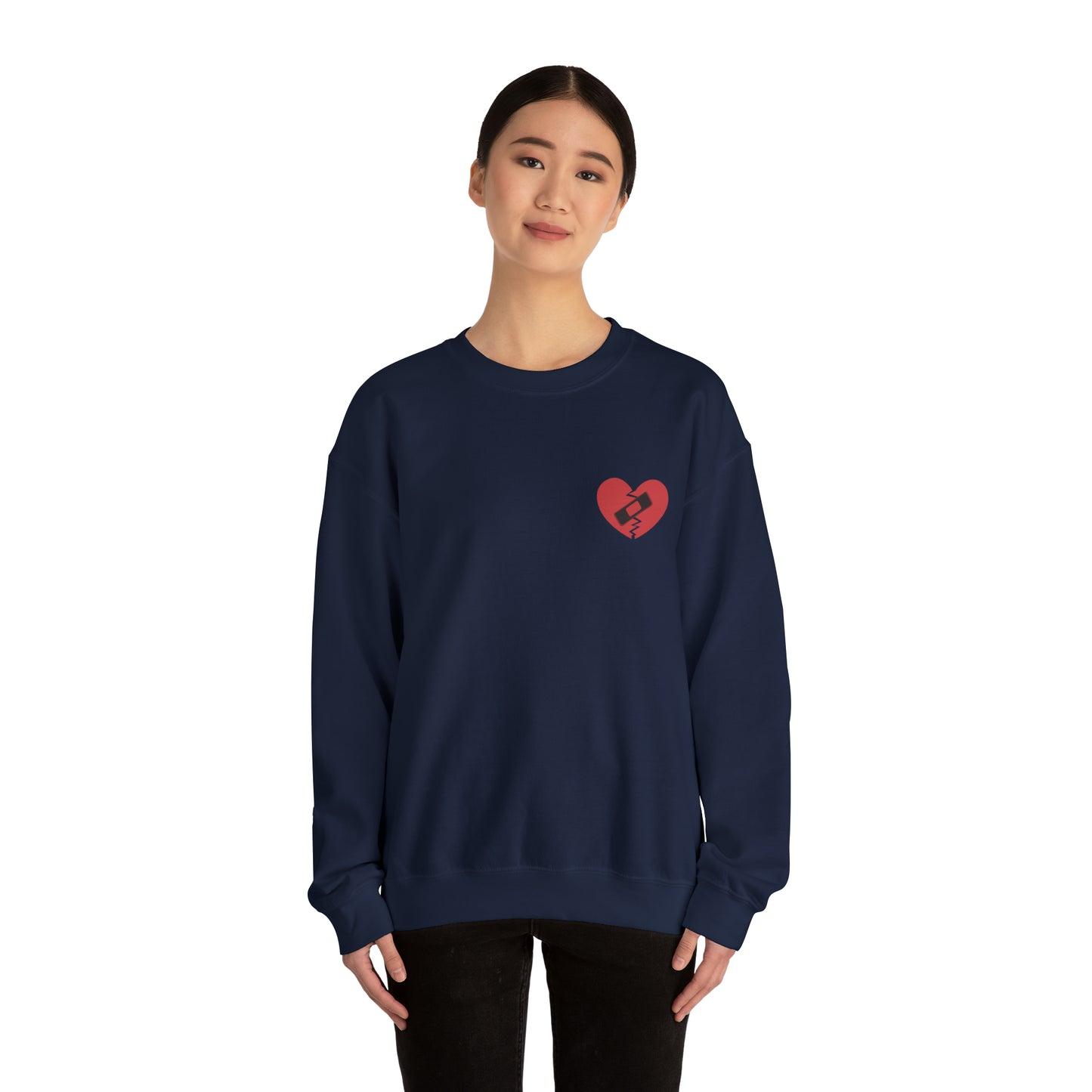 Broken Heart Band-Aid Sweatshirt