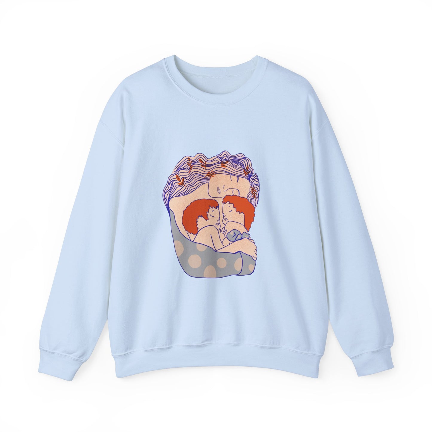 Red-Haired Love: A Tribute to the Bibas Family Crewneck Sweatshirt