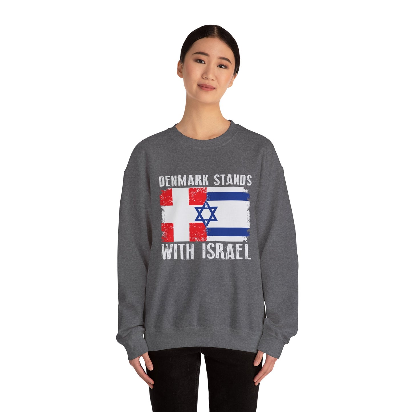 Denmark Stands With Israel Crewneck Sweatshirt