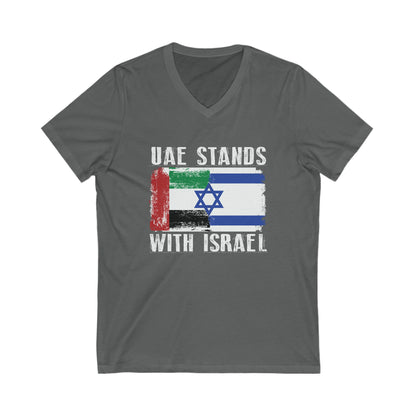 UAE Stands With Israel V-Neck Tee