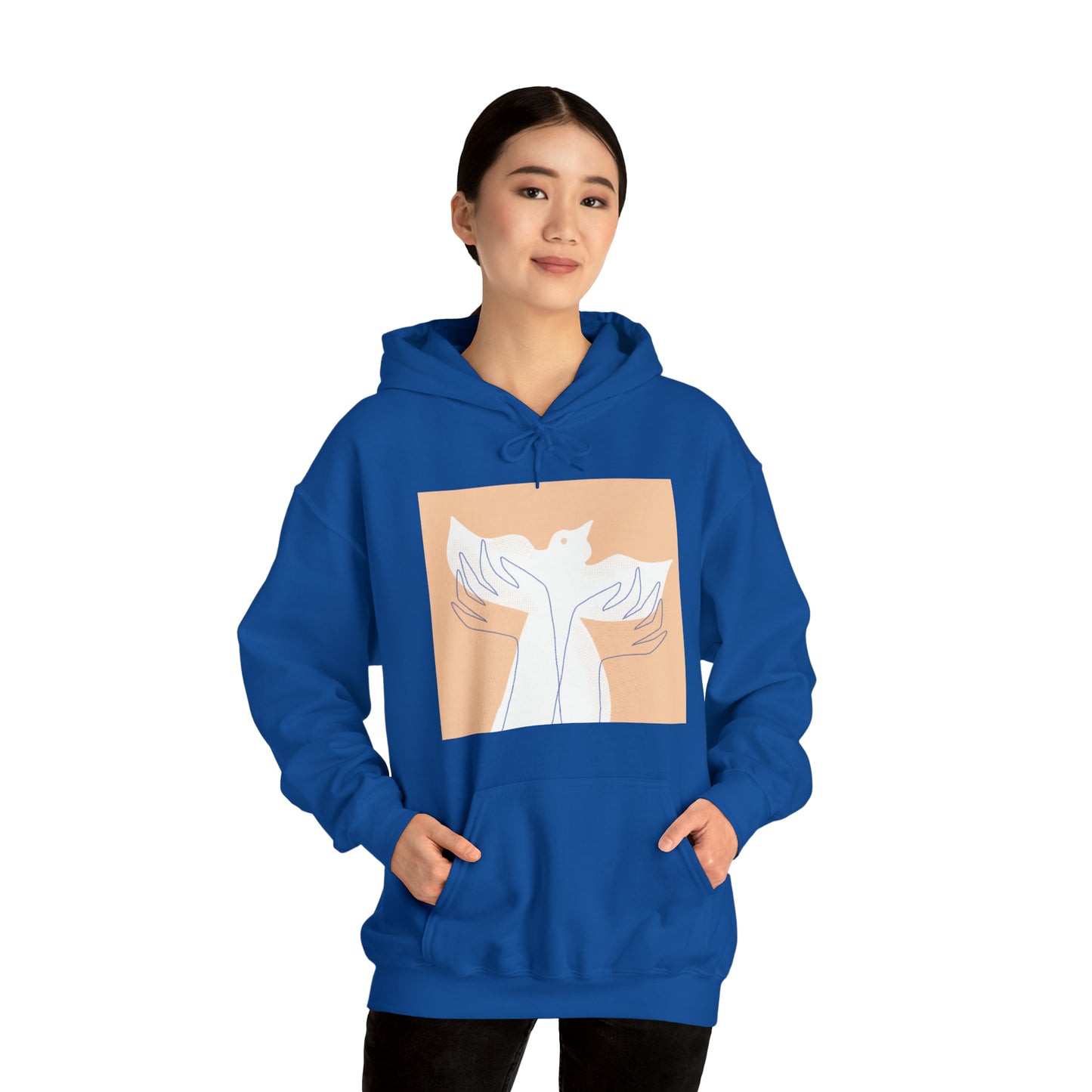 Wings of Harmony Hoodie Sweatshirt - A Symbol of Peace and Hope