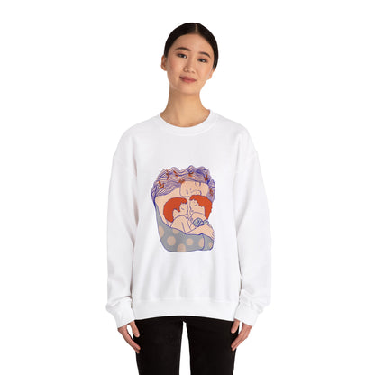 Red-Haired Love: A Tribute to the Bibas Family Crewneck Sweatshirt