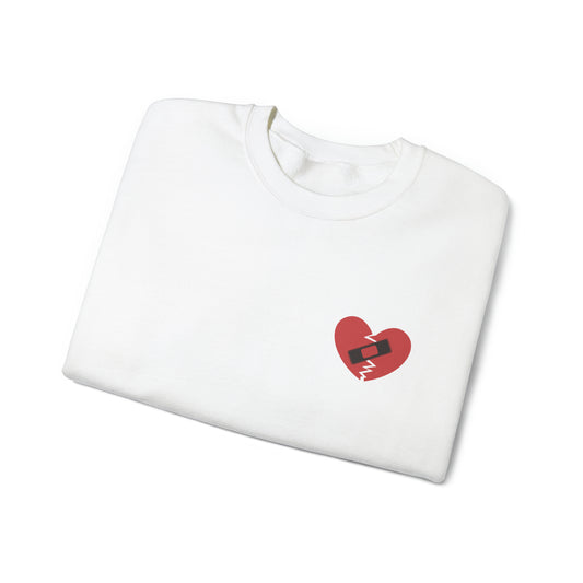 Broken Heart Band-Aid Sweatshirt