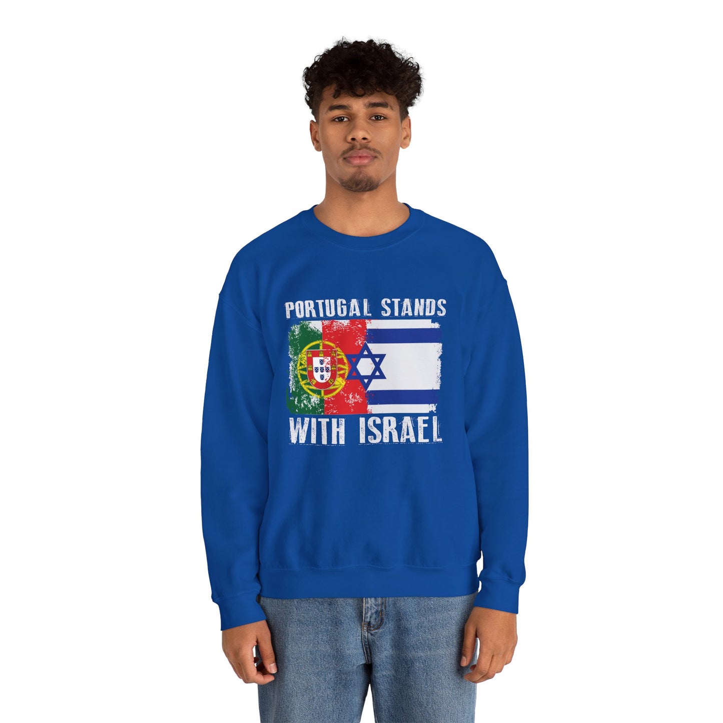 Portugal Stands With Israel Crewneck Sweatshirt