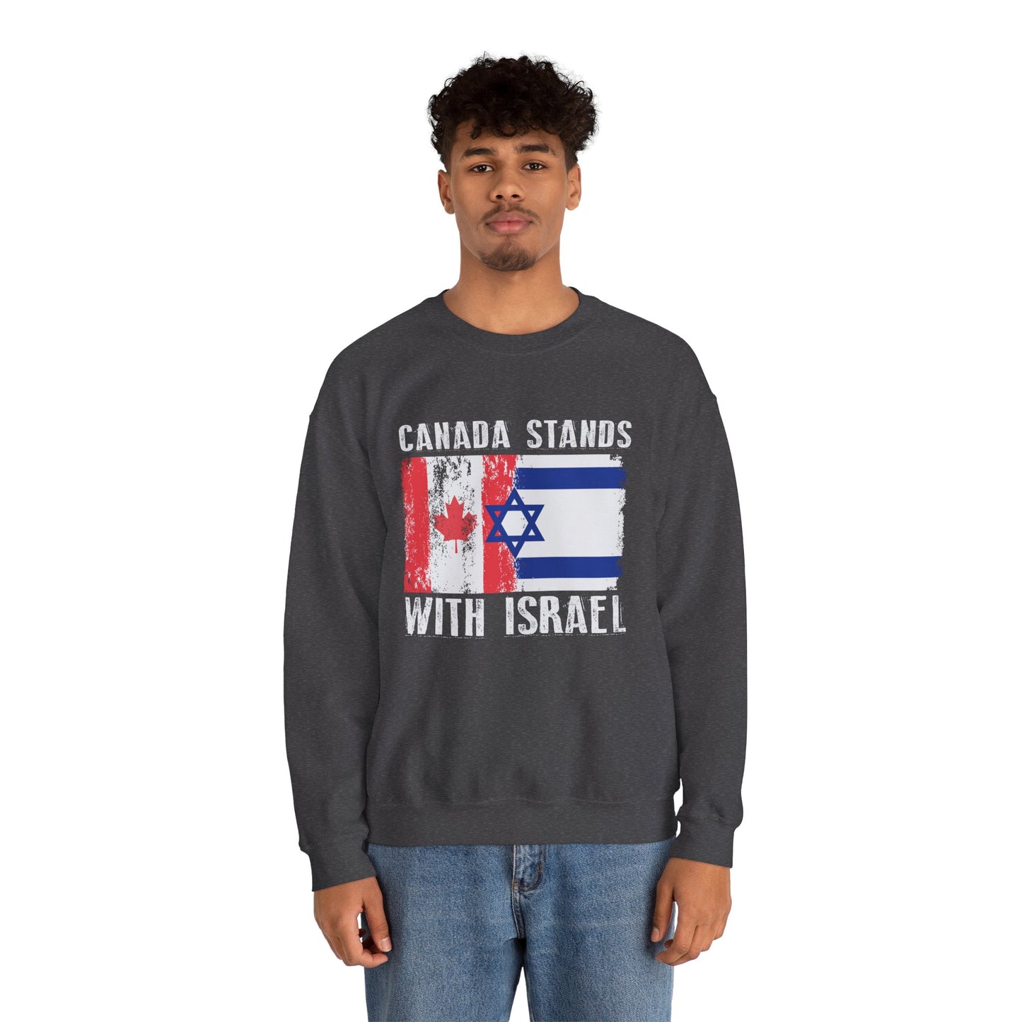 Canada Stands With Israel Crewneck Sweatshirt