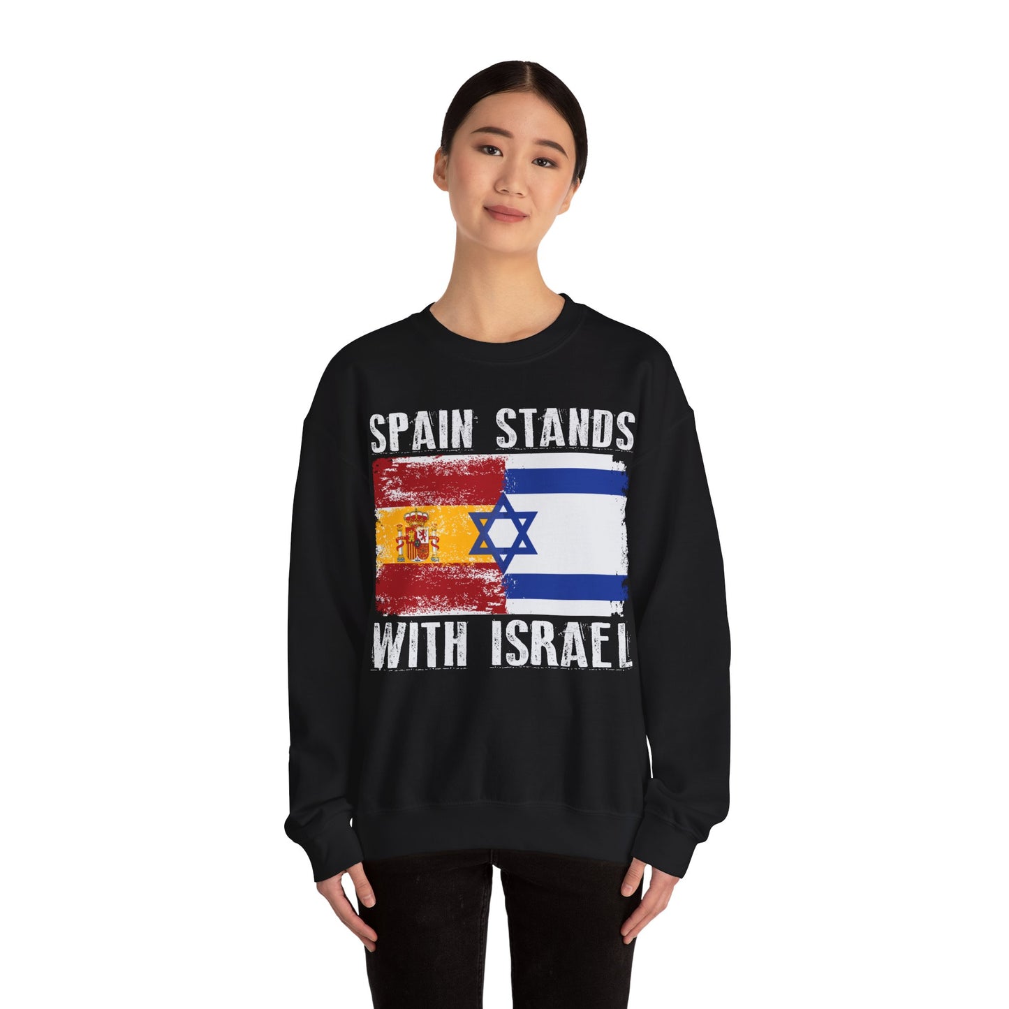 Spain Stands With Israel Crewneck Sweatshirt