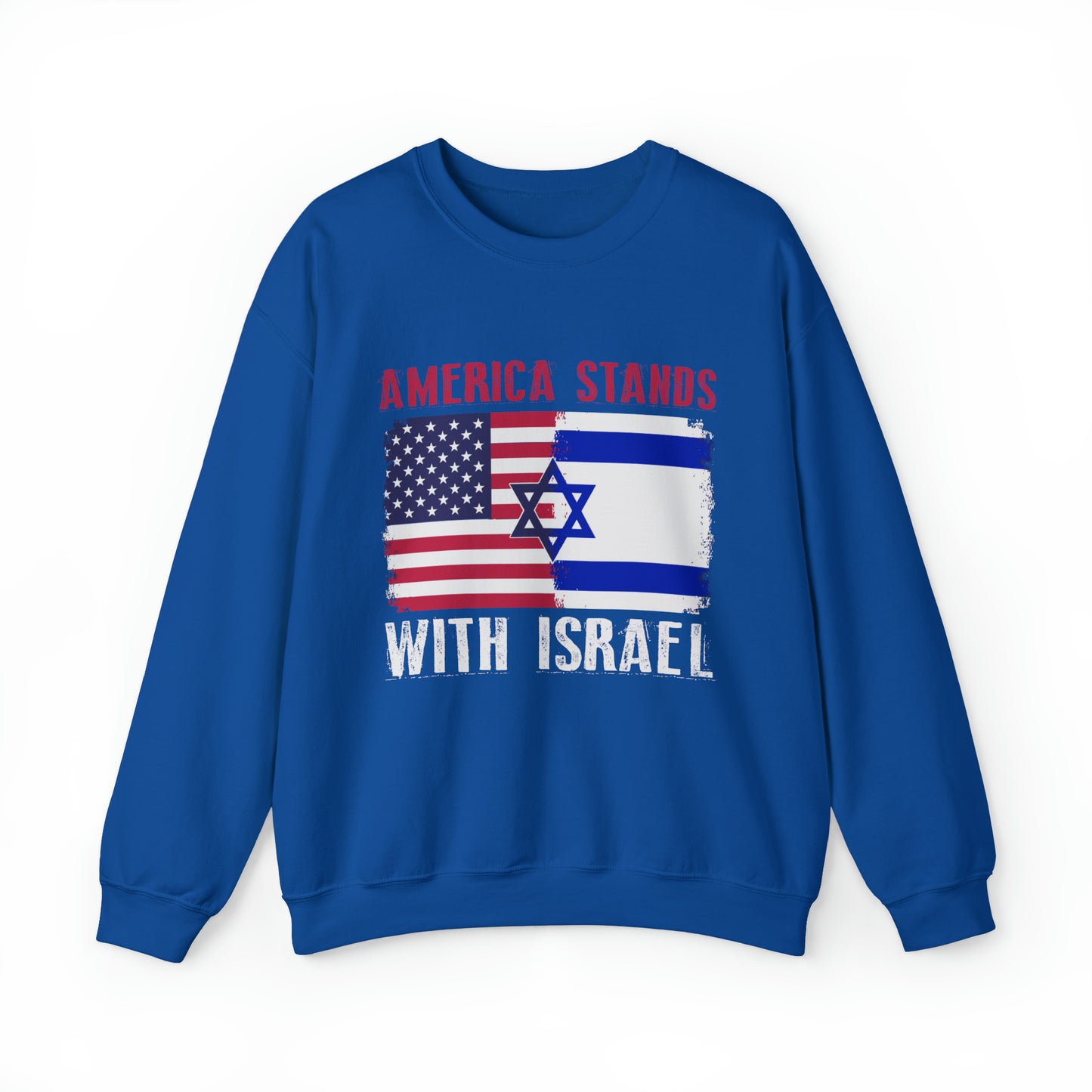 America Stands With Israel Crewneck Sweatshirt