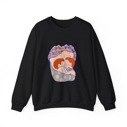 Red-Haired Love: A Tribute to the Bibas Family Crewneck Sweatshirt