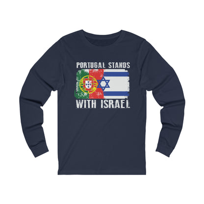 Portugal Stands With Israel Long Sleeve Tee