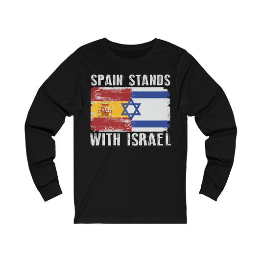 Spain Stands With Israel Long Sleeve Tee