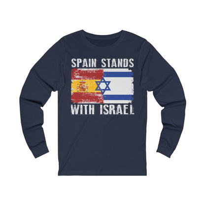 Spain Stands With Israel Long Sleeve Tee