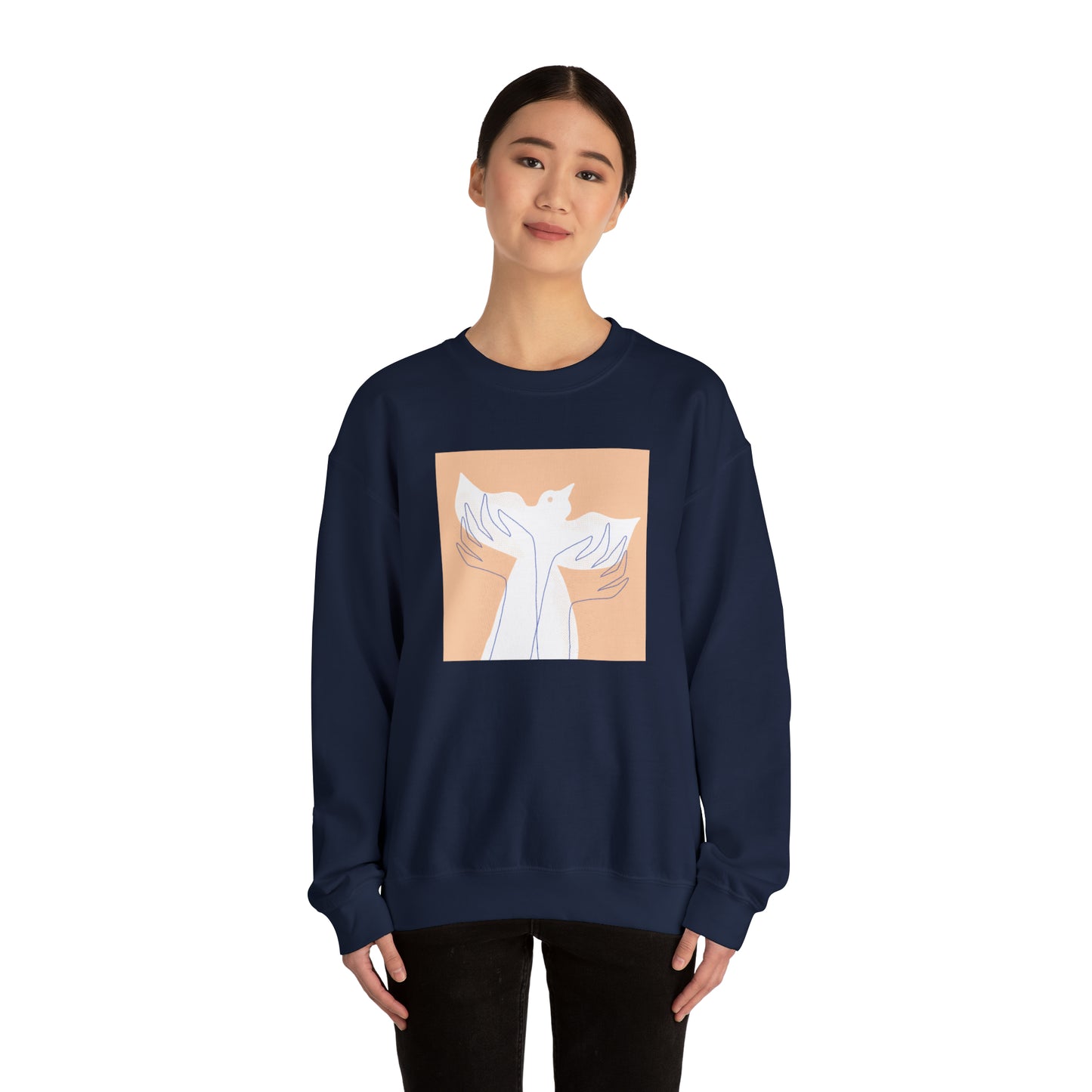 Wings of Harmony Sweatshirt - A Symbol of Peace and Hope