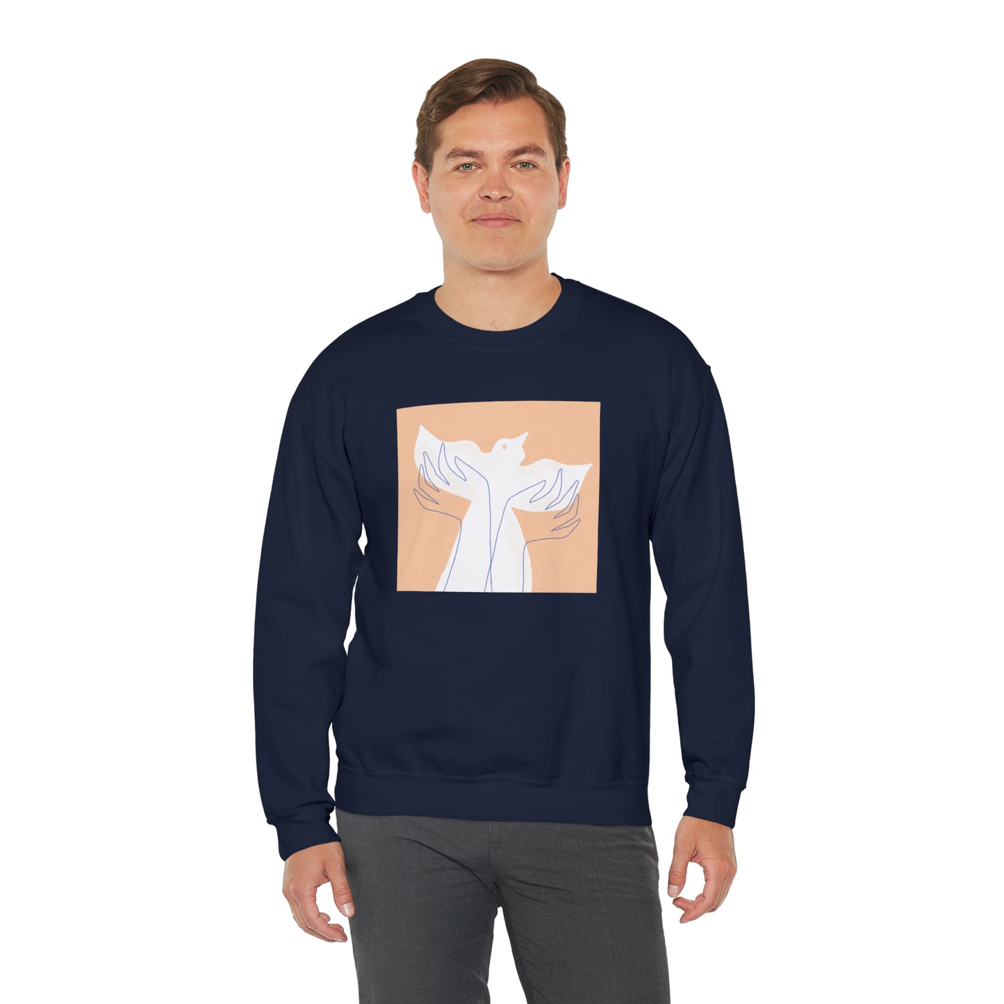 Wings of Harmony Sweatshirt - A Symbol of Peace and Hope