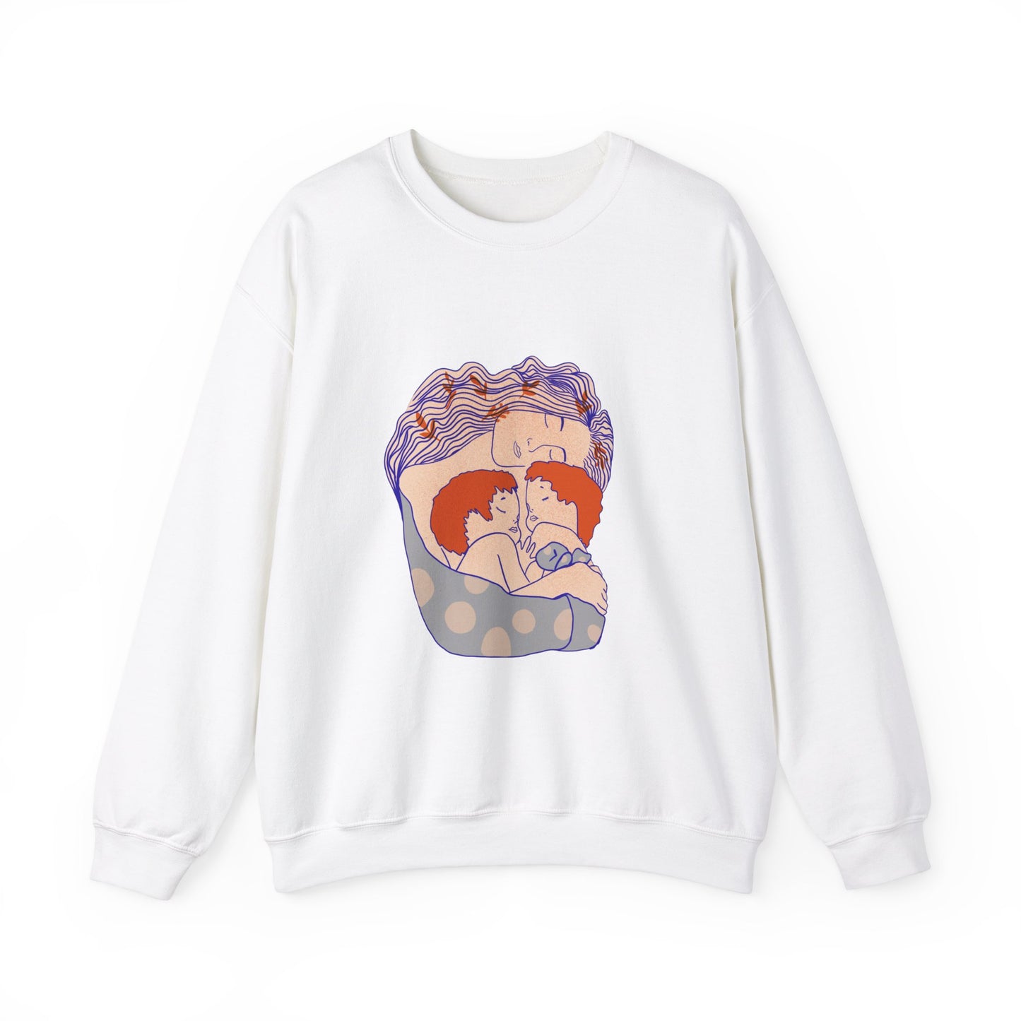 Red-Haired Love: A Tribute to the Bibas Family Crewneck Sweatshirt