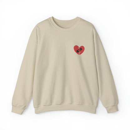 Broken Heart Band-Aid Sweatshirt