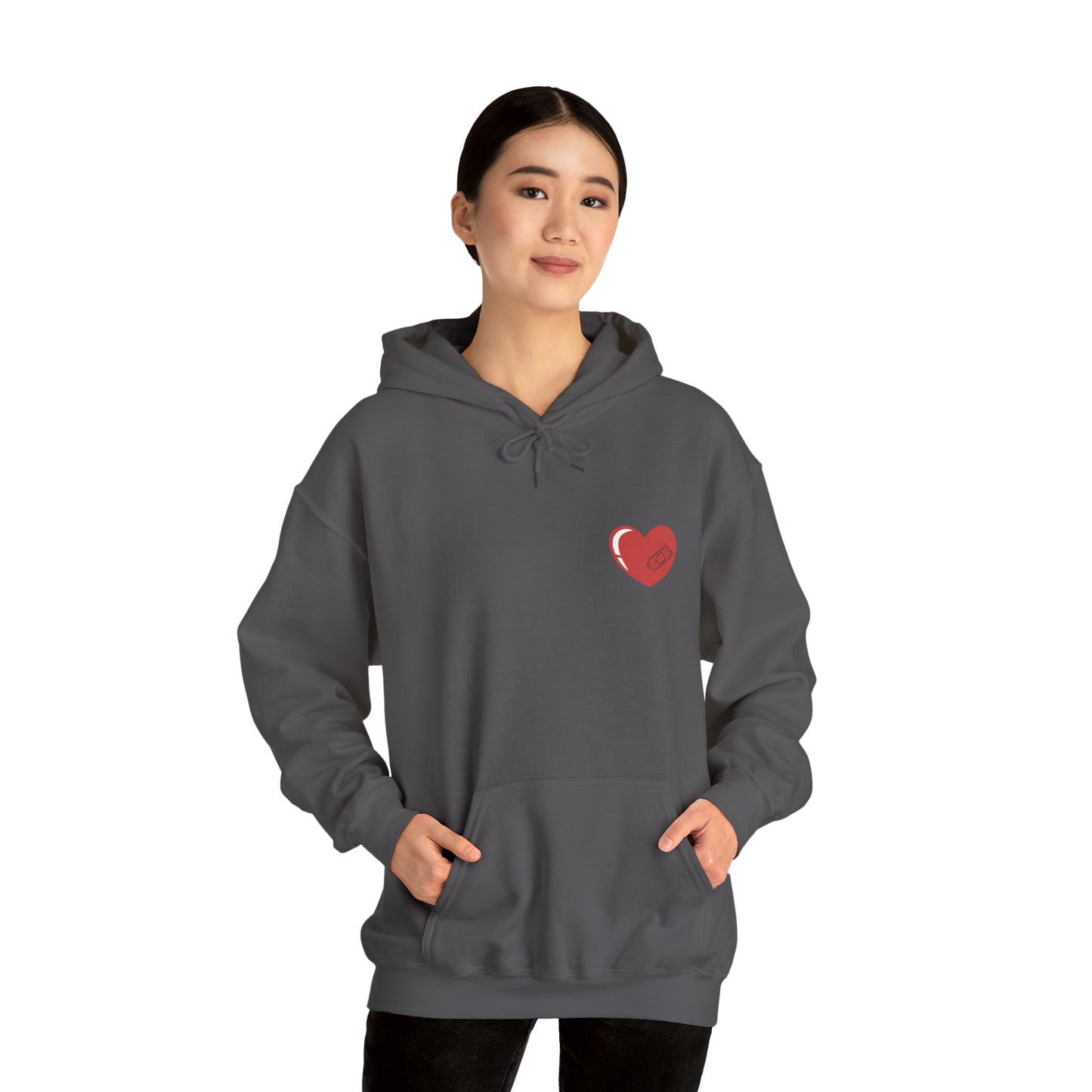 Heart With Band-Aid Hooded Sweatshirt