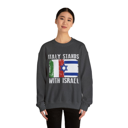 Italy Stands With Israel Crewneck Sweatshirt