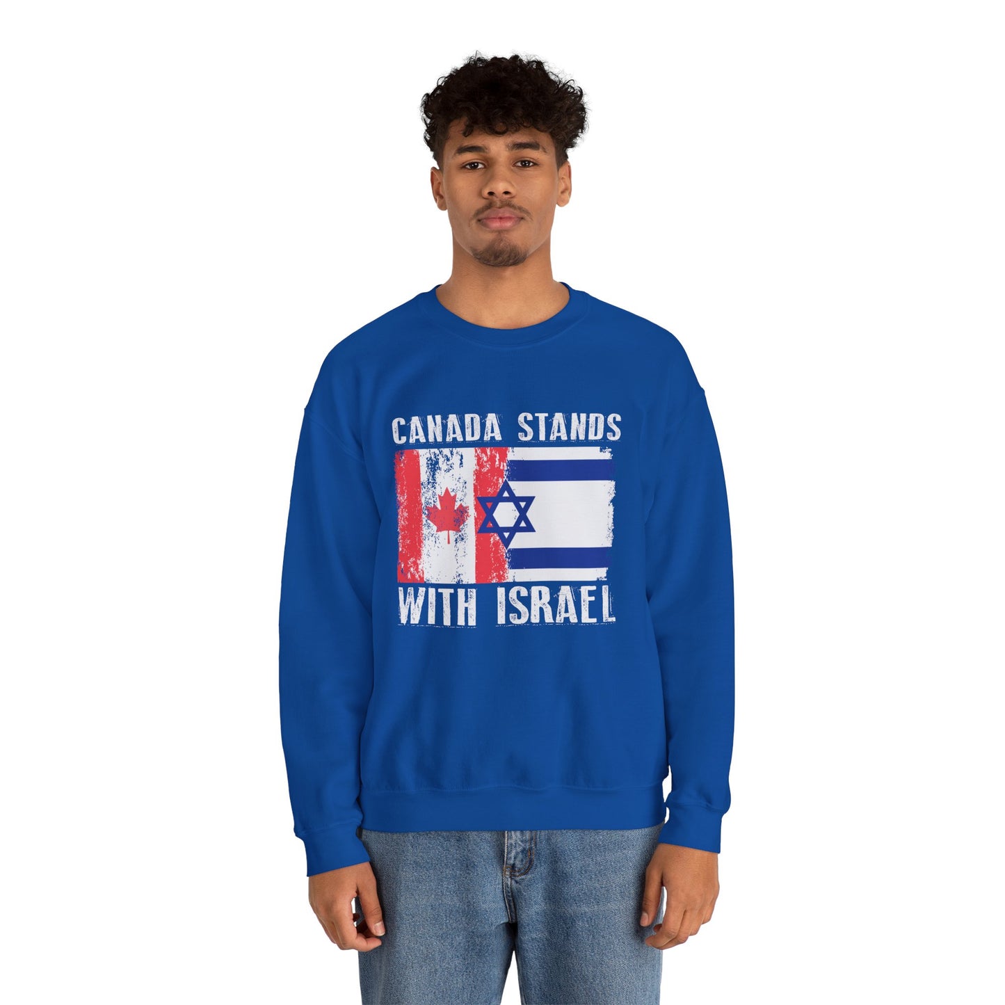 Canada Stands With Israel Crewneck Sweatshirt