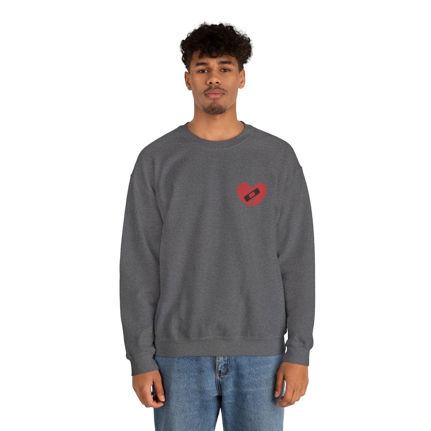 Broken Heart Band-Aid Sweatshirt